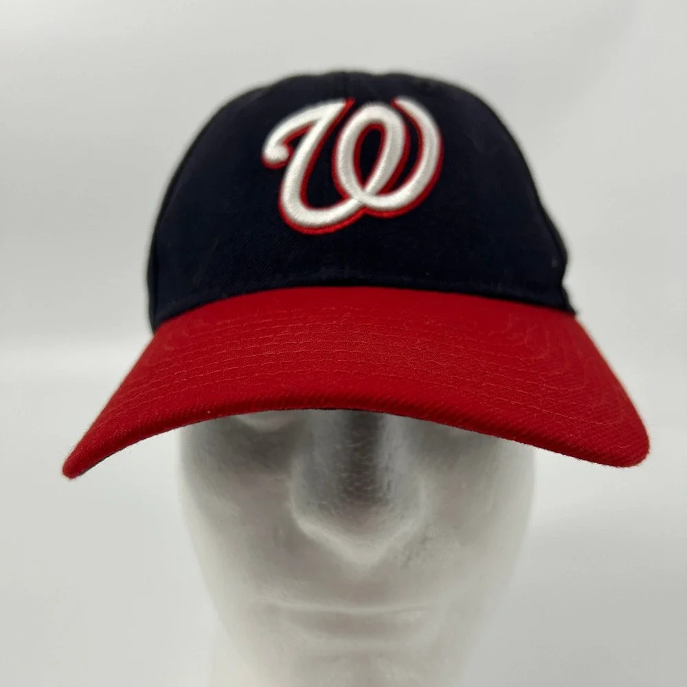New Era Youth Washington Nationals MLB Baseball Cap Navy Red Logo‎ Adjustable